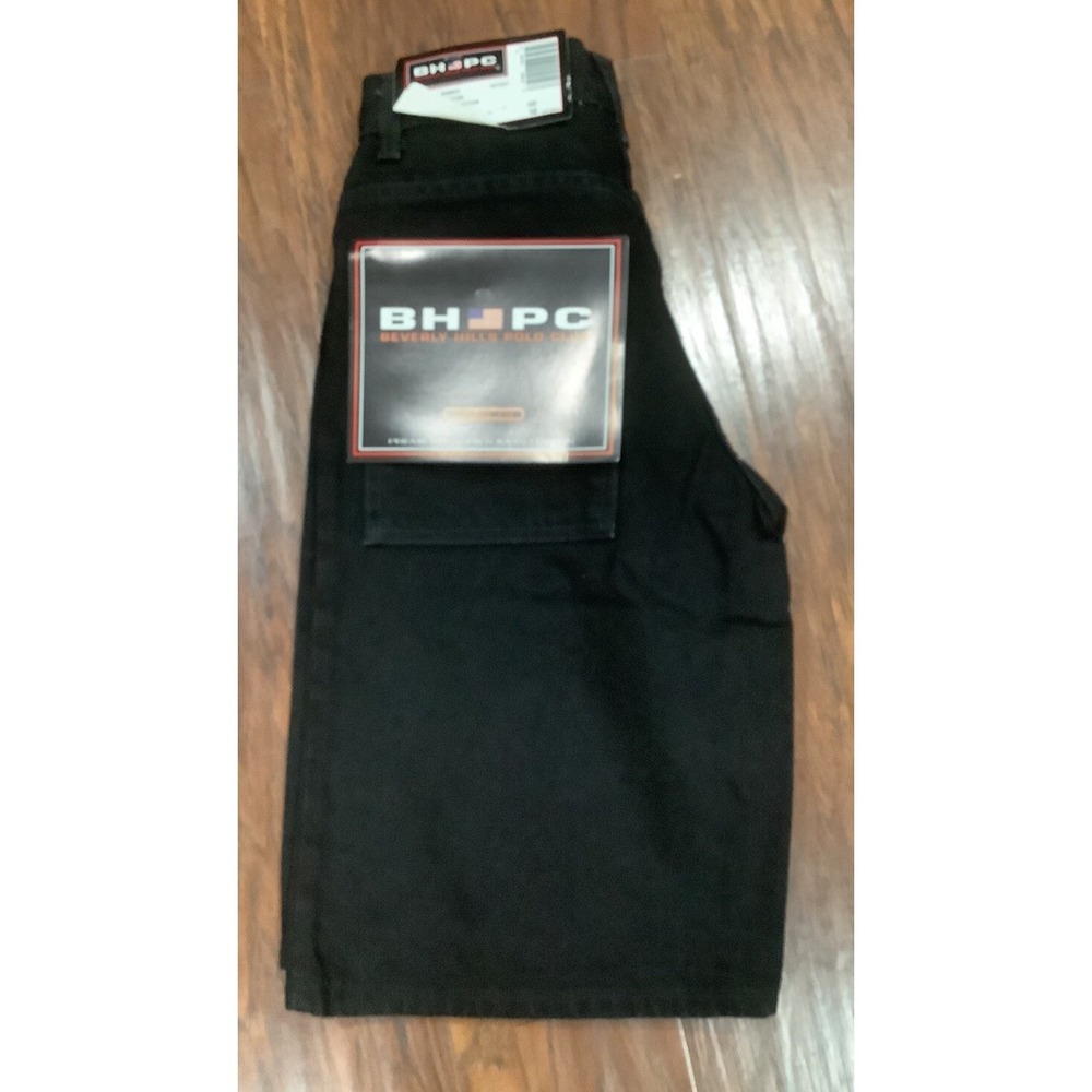 NWOT Vintage BHPC BlackJean Shorts 10 WomanBeverly Hills Polo Club Baggy Y2K USA